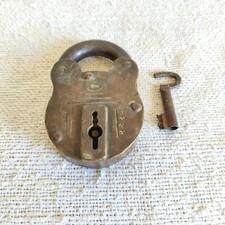1940s Vintage Ryba Monogram Mosiężny zamek 2828 Stemplowany Stary Dekoracyjny PD53