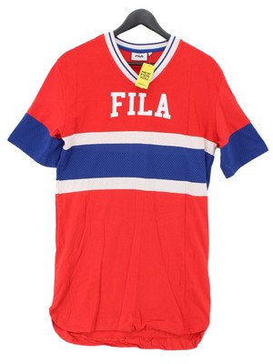 fila dress red Cosmetics Fila Tshirt Dress FILA T Shirt Dress In Size Small, Red And Dark