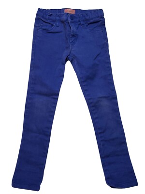 Mango Kids Skinny Jeans w/ Adjustable Elastic Waist Blue Size 4/5
