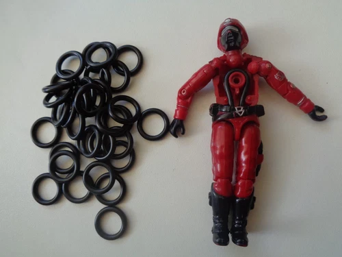 Gi joe LOT OF 1,5,10,25 NEW O RINGS ring action figure 3 3/4" oring lanard body