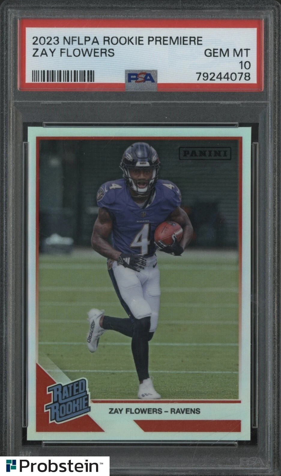 Zay Flowers Panini Nflpa Rookie Premiere Rated Rookies # Base