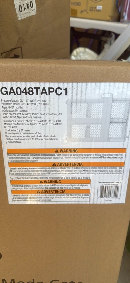 NewSafety first - cerradura de elevación y puerta basculante modo dual. Se adapta a 28”-42” de ancho. 26” de alto. Foto 4 de 4