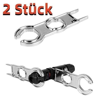2 Pcs Metall Schlüssel für MC4 Montage Werkzeug Stecker Buchse PV Solar Metall