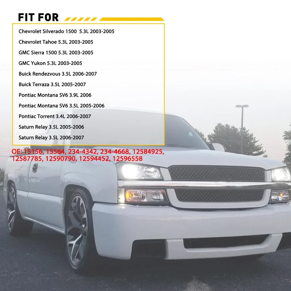 2pc For 2003-2005 Chevrolet GMC Yukon Saturn Relay O2 Sensor Oxygen Front & Rear - Image 2 of 4