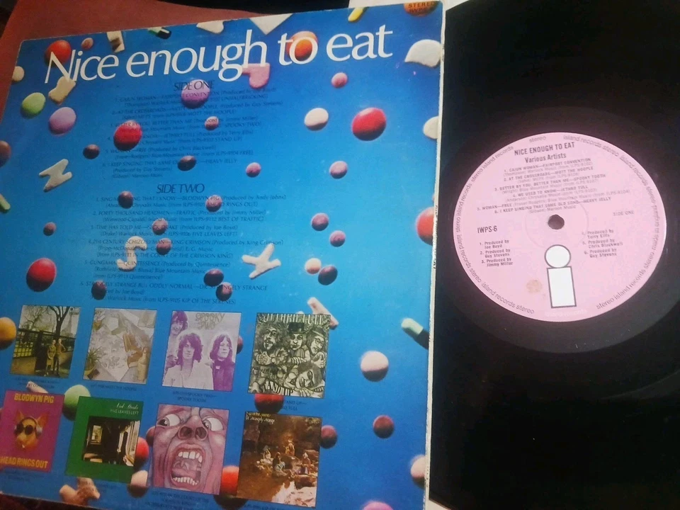 KING CRIMSON, etc  -     Nice Enough To Eat,     ORIGINAL 1969 UK PINK LABEL LP - Image 2 of 3