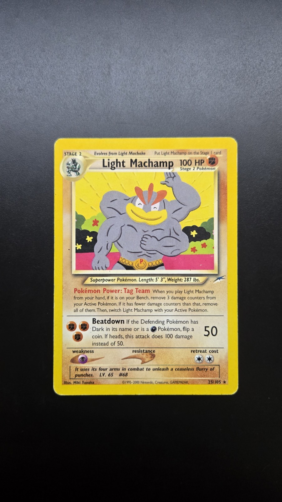 Light Machamp 25/105 Neo Destiny Regular Pokemon Card - Ungraded