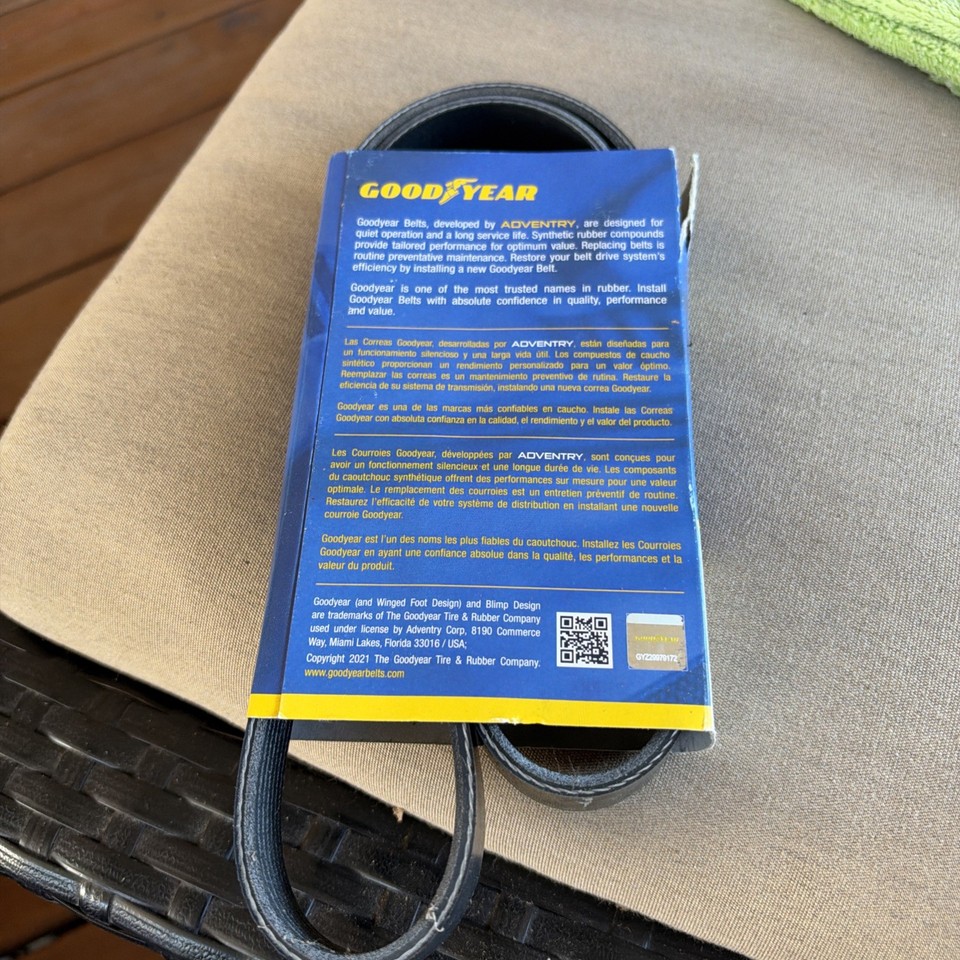Goodyear Multi V-Serpentine Belt EPDM K Profile 7 Ribs 41