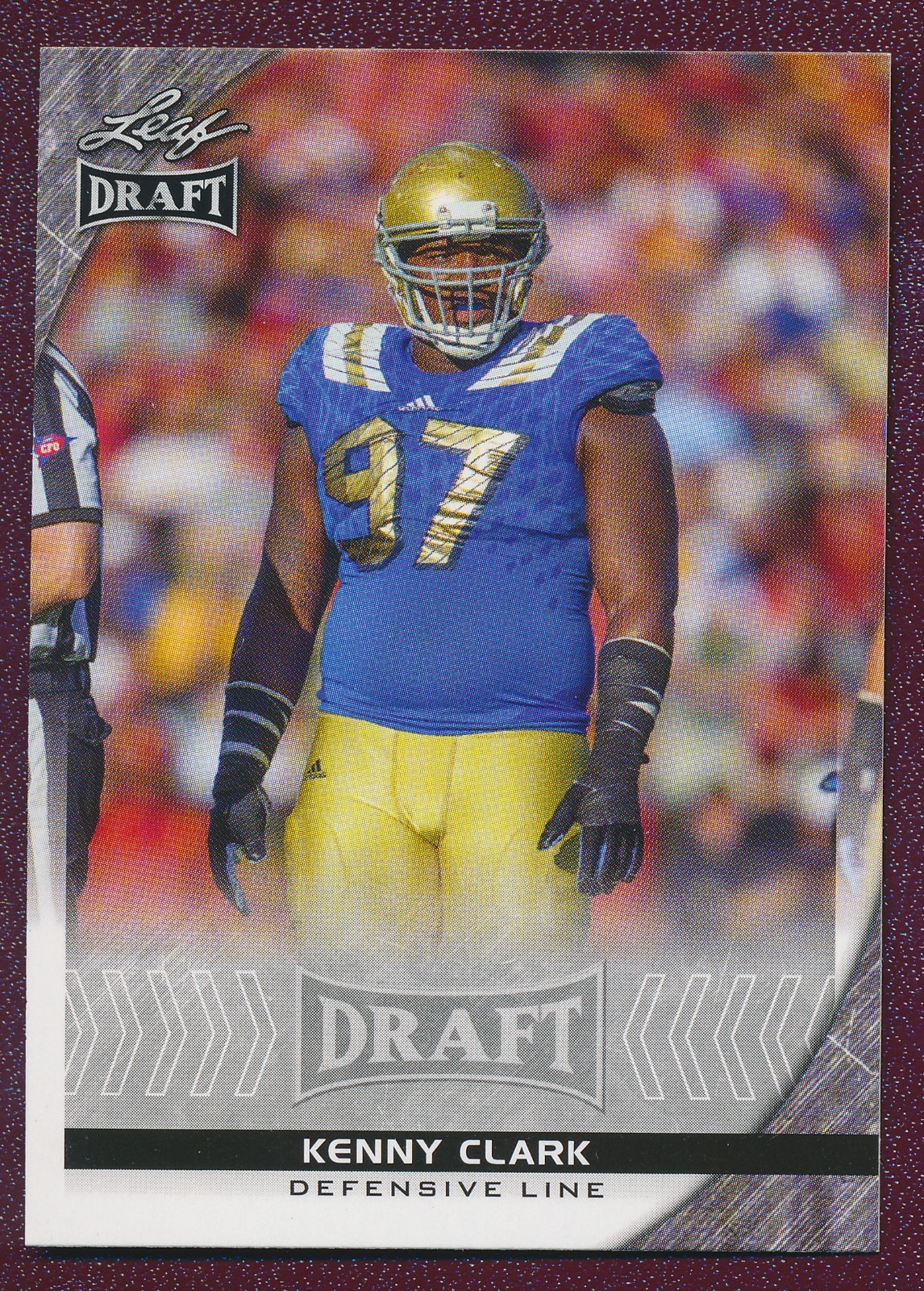 2016 Leaf Draft #52 Kenny Clark Rookie College UCLA Bruins Mint