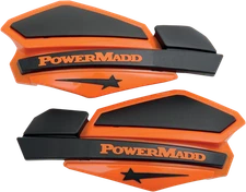 POWERMADD Star Series Handguards Orange/Black Model 34205 for Motorcycles