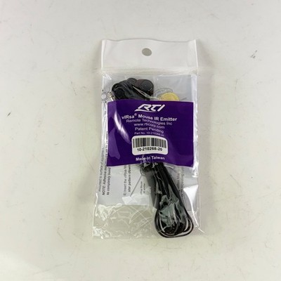 RTI vIRsa Mouse IR Emitter 10-210268-20 Remote Control Cable Flasher Sealed New