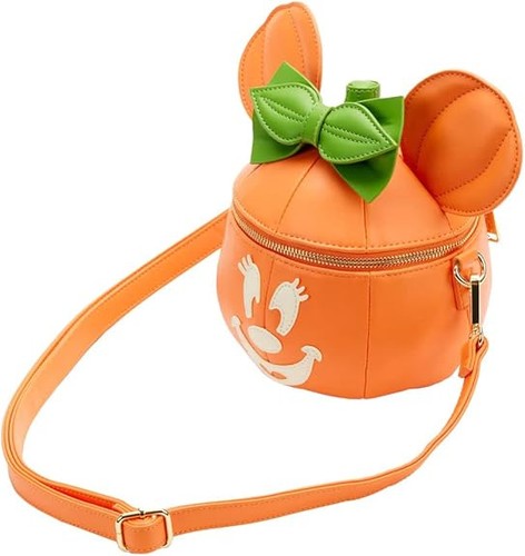 Borsa a tracolla Loungefly Minnie Mouse Glow in the Dark zucca - Foto 3 di 7
