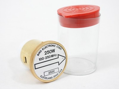 Bird 250C 250W 100-250MHz Slug Element for Model 43 Wattmeter Meter (excellent)