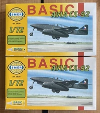 SMER Basic Avia CS-92 (1:72) #0930 Plastic Plane Model Lot Of 2 Sealed NOS