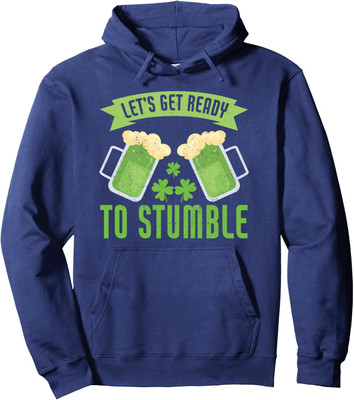 Lets Get Ready To Stumble Shamrock Funny Saint Unisex Hooded Sweatshirt