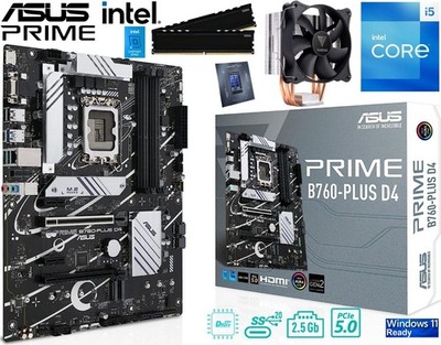 PC Aufrüstkit Bundle Intel Core i5-14600K bis 64GB DDR4 + ASUS Prime B760-Plus
