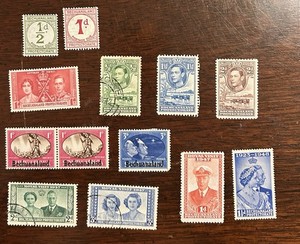 Bechuanaland Protectorate Stamps 1937-1949 George VI, Postage Due, #124, 126,134