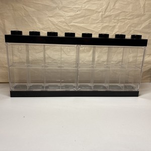 Official Lego Black Minifig Figure Display Case Wall Mount 16 Slot