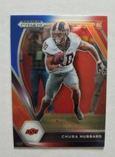 2021 Panini Prizm Draft Picks Red White & Blue Prizm #125 Chuba Hubbard (RC)