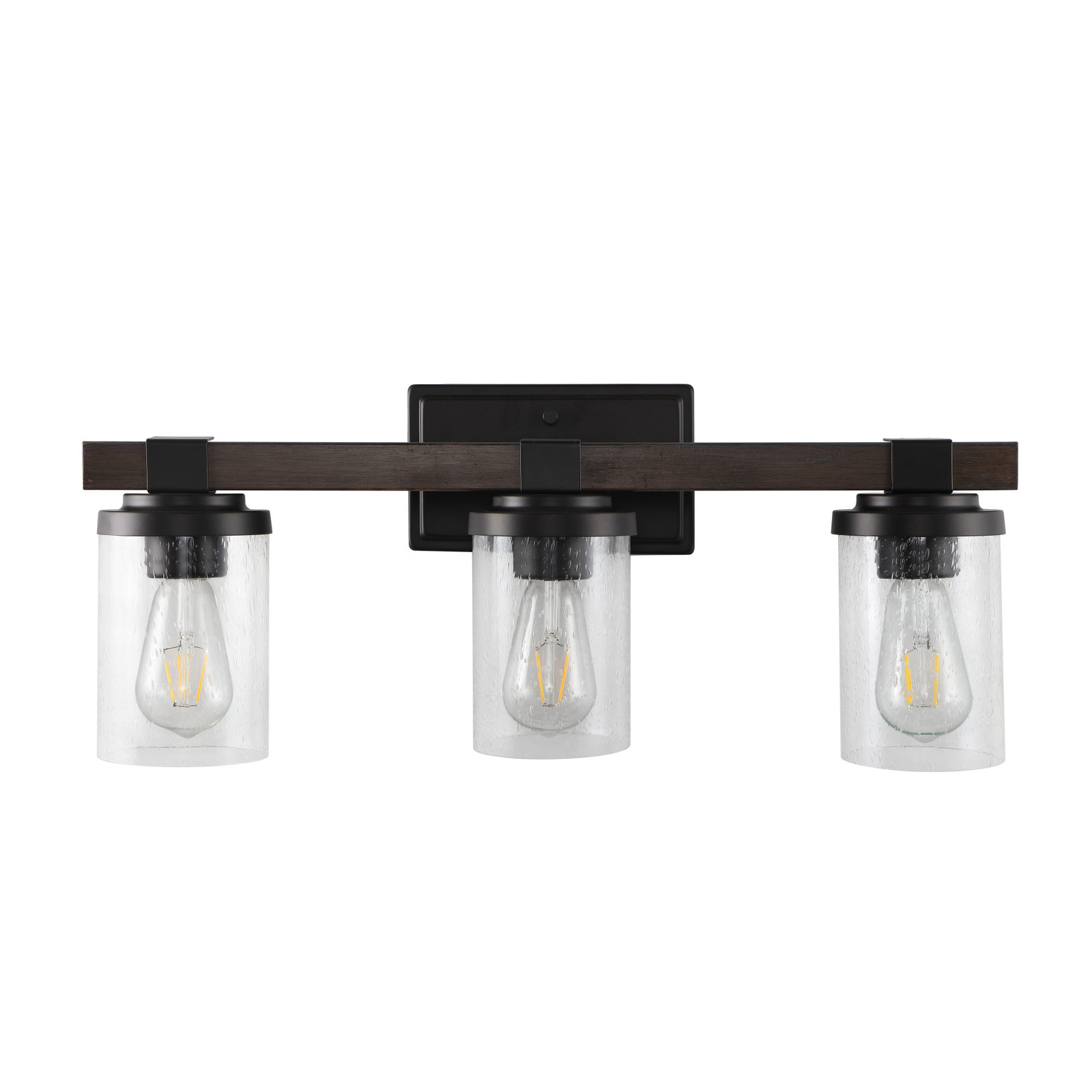 JONATHAN Y JYL7509 Bungalow 3-Light 23W Bronze LED Bathroom Vanity Fixture