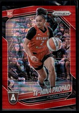 Te-Hina Paopao 2025 Panini Prizm WNBA Red Pulsar Prizm Rookie Card /299 #61