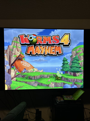Worms 4 Mayhem 2005 Microsoft Xbox CIB Complete TESTED