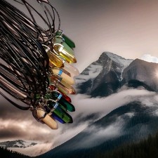 Black Cord Crystal Pendant Necklace   Choose Your Color