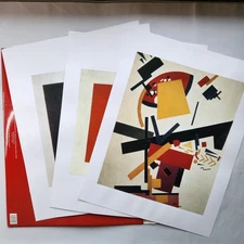 Malevich: 5 Prints Created By Frechmann Kolon GmbH. Suprematism, Black Circle