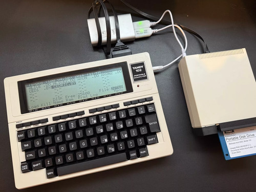 Tandy RadioShack Model 100, 102 and 200 (TRS-80) USB to Barrel power adapter - 第 2/7 張圖片