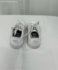 PUMA White Carina Platform Sneakers Girls Casual Shoe Girls 12C — photo 3