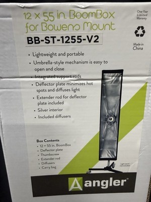 Photo Light Box Angler BB-ST-1255-V2 12'' x 55'' BoomBox for Bowens Mount