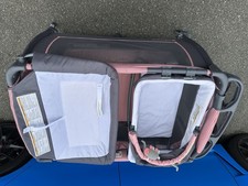 Baby Trend Nursery Center Play Yard with Bassinet, Changing Table, Pink Gray