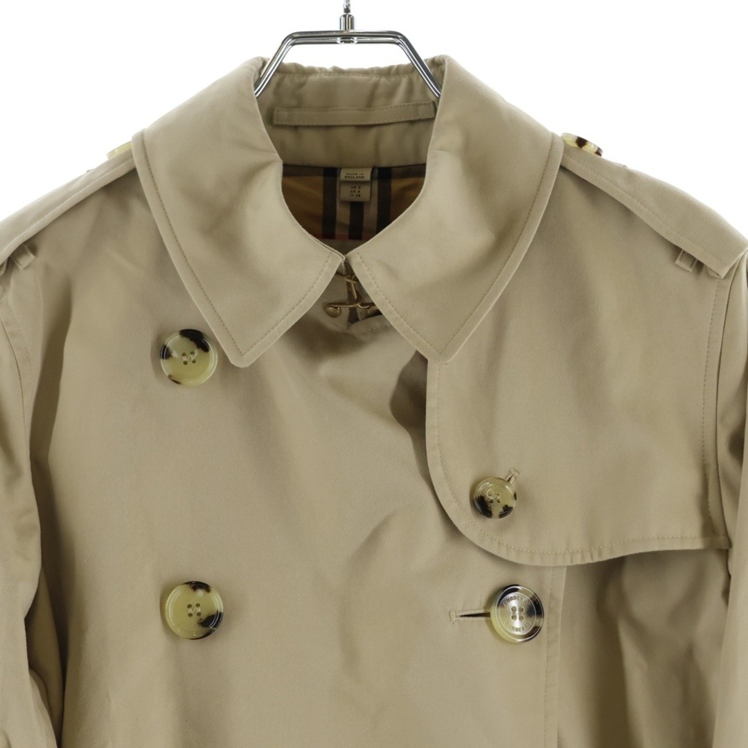 BURBERRY KENSINGTON Lined Nova Check Trench Coat Long Beige 8045774 Womens Used image 3