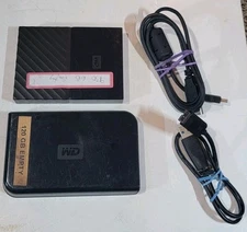 WD My Passport WDBYNN0010BBK-0B  Black USB 1TB And 120GB Lot External Hard Drive