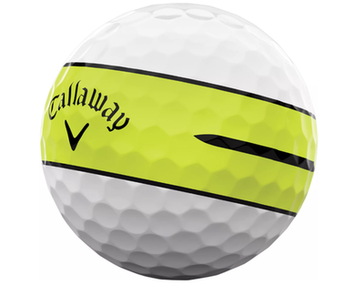 Callaway Chrome Tour 360 Yellow STRIPE Balls New Sleeve - 3