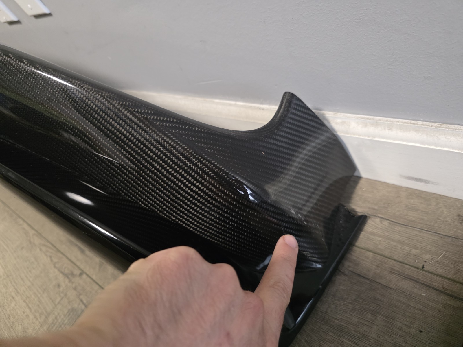 ASTON MARTIN DBX 707 DBX707 FRONT BUMPER SPLITTER CARBON FIBER OEM py83-218b45
