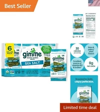 Keto-Friendly 6 Count Seaweed Snacks - Organic, Gluten-Free, Deliciously Healthy