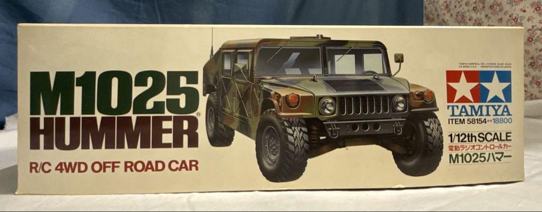 タミヤ1/12 M1025 ハマー New Vintage Open Tamiya 1/12 RC M1025 Hummer Military TA01