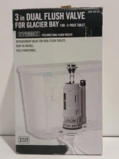 Everbilt Dual Flush Valve Set Plastic Gray 3" Toilets 1005 129 161