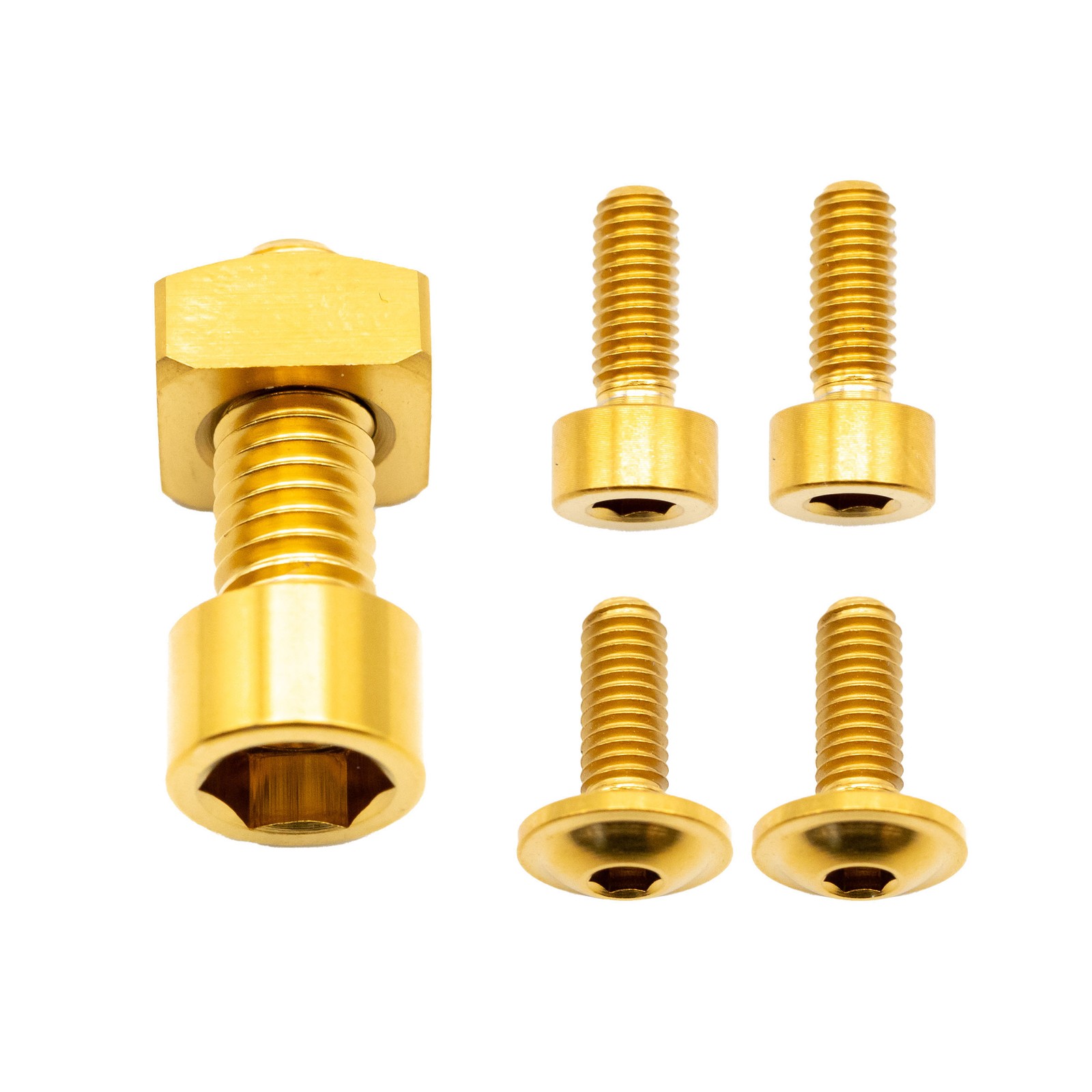 Titanium Fox 36 Fork Bolt Kit - 6AL-4V Aerospace-Grade Titanium Gold 9790₽