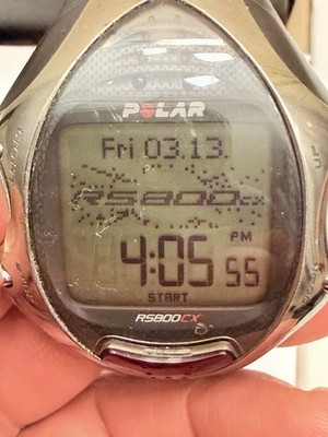 Polar RS800CX Run Heart Rate Monitor Watch W Accessories | Barely