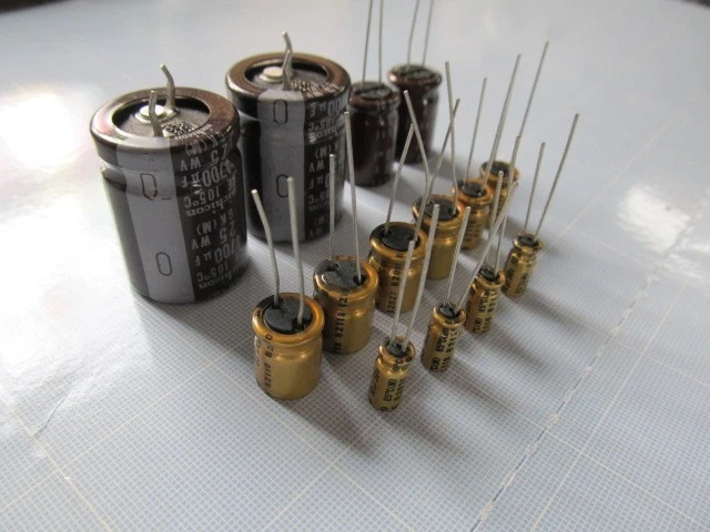 Adcom GFA-5802 upgrade capacitor service kit fix repair rebuild, w/Instructions. - Image 2 of 3