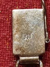 Vintage Bernstein Armband 935 Silber Vergoldet – Cognac Bernstein (Antik)