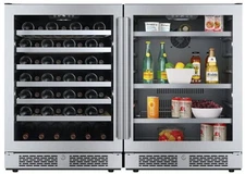 Avallon AWCBV53140 48"W 53 Bottle Capacity Wine Cooler and 140 - Stainless Steel