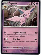 Espeon Rare SV: Prismatic Evolutions 033/131 LP