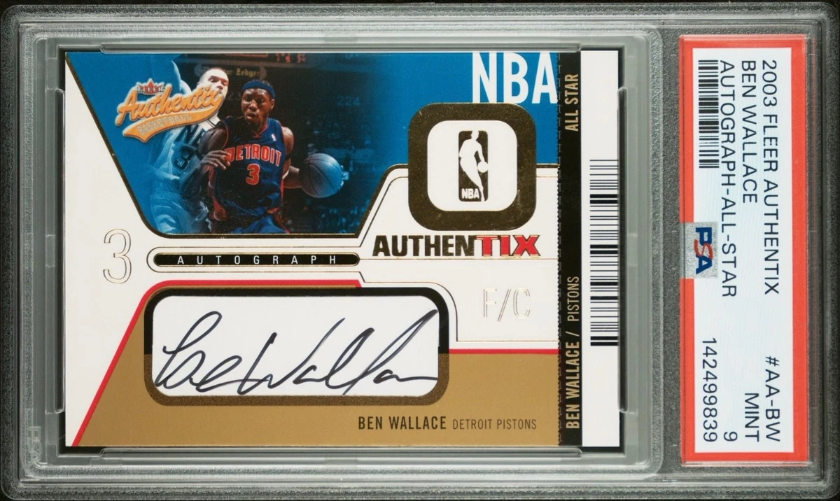 Ben Wallace Basketball Autographed Sports Trading Cards