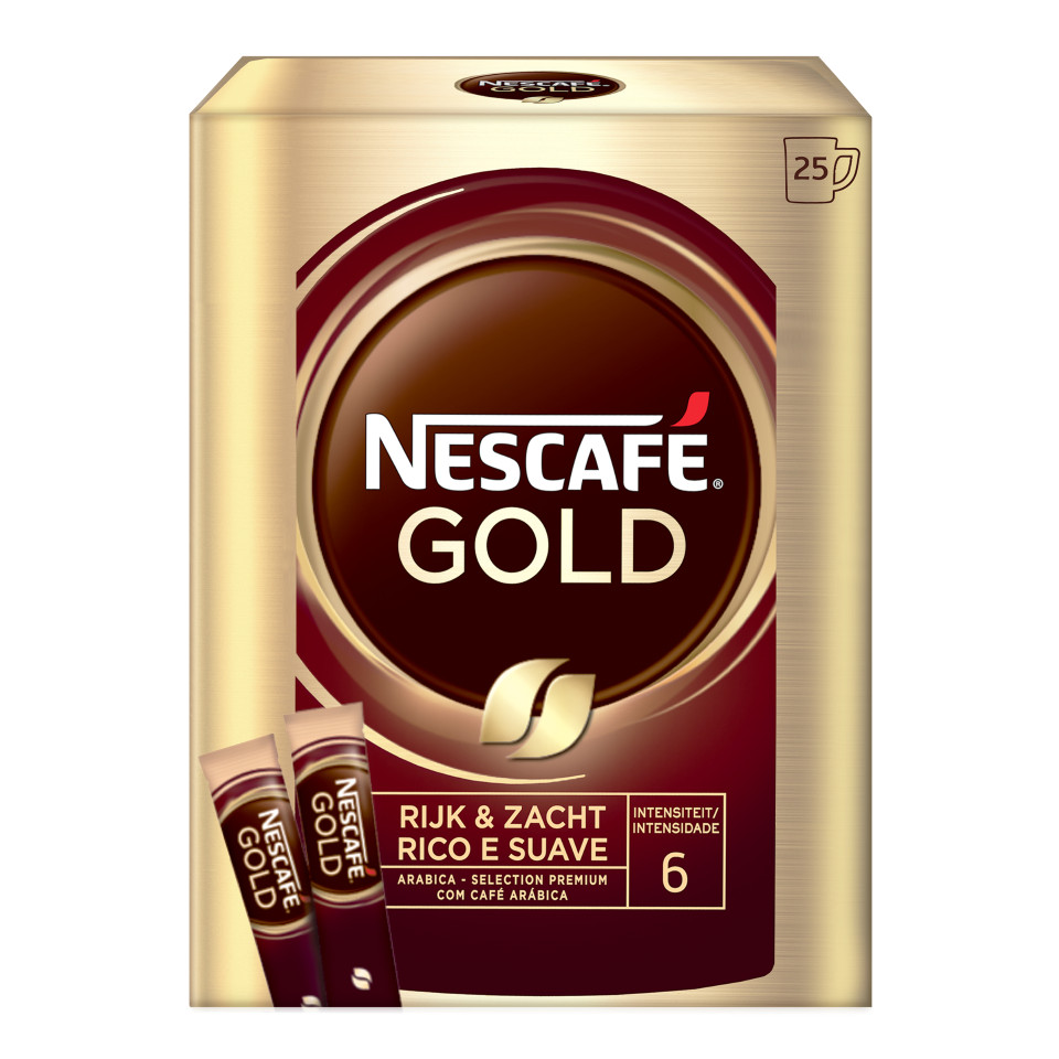 Nescafe instant coffee GOLD singles -Level 6- 25 servings1 box-FREE SHIPPING 3690₽