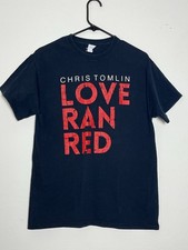 Vtg Chris Tomlin Love Ran Red Tour 2015 T-Shirt Christian Rock Waterfall Sz M