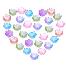 60 Pcs Necklace Materials Flower Bead End Caps Bracelet Making Beads