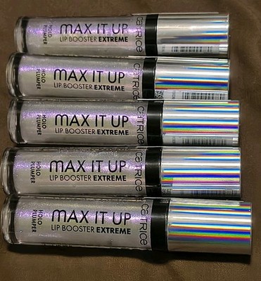 Catrice MAX IT UP LIP PLUMPING GLOSS LOT OF 5 HTF RARE NEW 