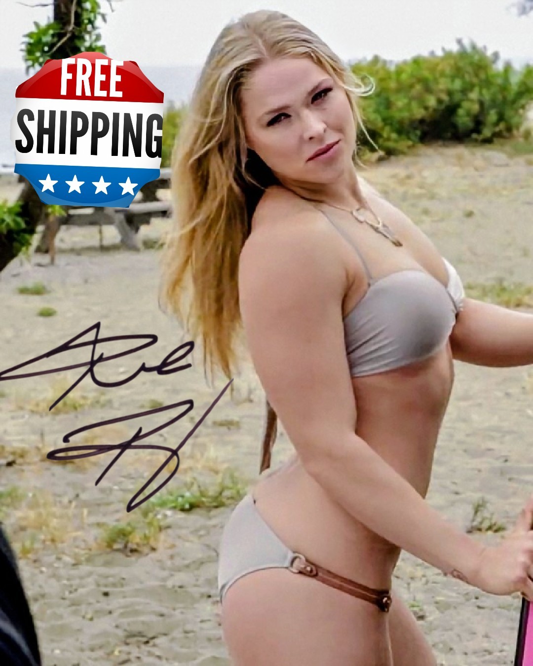 Sexy Ronda Rousey UFC  Autographed Signed 8x10 Photo Reprint FAST FREE SHIPPING 